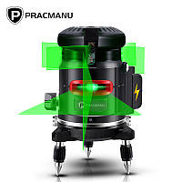 Лазерный уровень 5-линейный 6-точечный PRACMANU BG5X11 (зелёный)