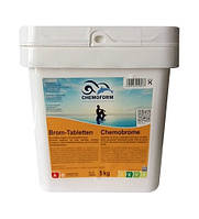 Brom Tabletten 5 кг, таблетки по 200 г на основе активного брома, Chemoform