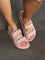 Сандали женские розовые Chanel "Dad" sandals (04253)