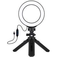 Набор блогера Puluz Ring USB LED lamp PKT3058B 4.7" + tripod 12 см (PKT3058B) - Топ Продаж!