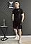 Спортивний костюм чоловічий літній Jordan футболка шорти панама джордан комплект чорний, фото 2