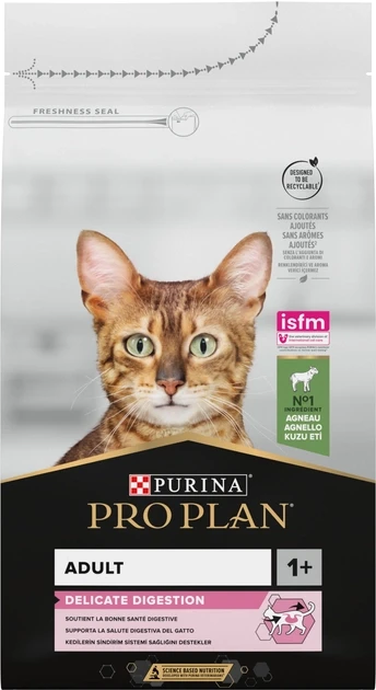 Сухий корм Purina Pro Plan Adult 1+ Delicate Digestion для котів з чутливим травленням з ягнятком 1.5 кг