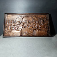 Икона Тайная вечеря с дерева 15 x 30 см