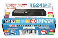 ЦИФРОВОЙ TV-ТЮНЕР DVB Т2\C ТЮНЕР-32 КАНАЛА WORLD VISION Т624D2 IPTV ПЛЕЕР,YOUTUBE ,MEGOGO