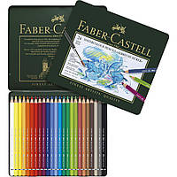 Акварельные карандаши в наборе Faber-Castell, 24 цвета, Albrecht Durer, металлический пенал, (117524)