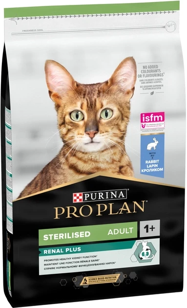 Сухий корм для стерилізованих котів Purina Pro Plan Sterilised Adult 1+ з кроликом 10 кг