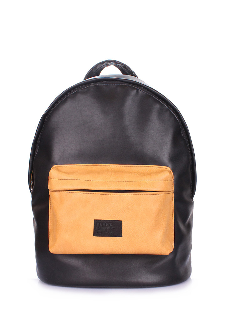 Рюкзак жіночий Poolparty Backpack pu black orange