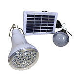 Портативна система освітлення CCLAMP CL-508 2 LED лампи + сонячна панель (3_02942), фото 2