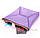 Шкіряна косметичка-клатч Poolparty The X violet, фото 4