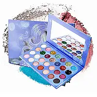 Палітра тіней для повік Seytu Cosmetica Mermaid Scale Glitter Eyeshadow Palette 28 Colors