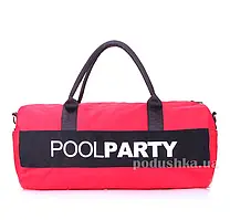 Спортивно-повсякденна сумка Poolparty poolparty-gymbag-red-black