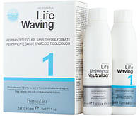 Біозавивка із запахом цитрусу на основі цистеаміну для фарбованого волосся Life Waving 1 Farmavita, 2*110 мл