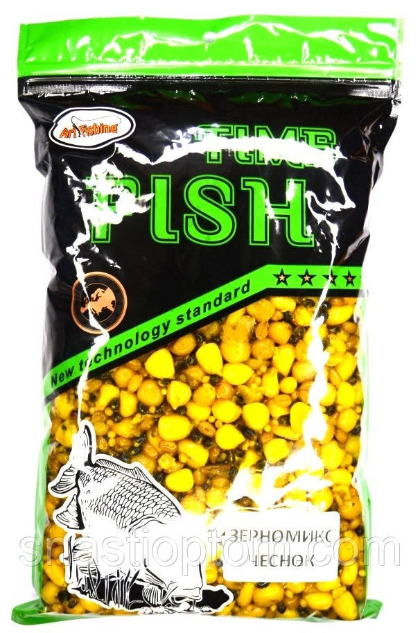 Зерномікс рибальський, Art Fishing, 500г, смак Часник