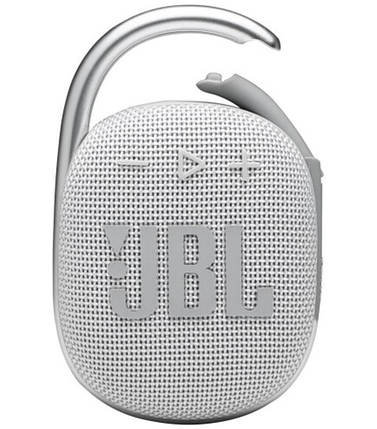 Колонка портативна Bluetooth JBL Clip 4 Eco White (JBLCLIP4ECOWHT), фото 2