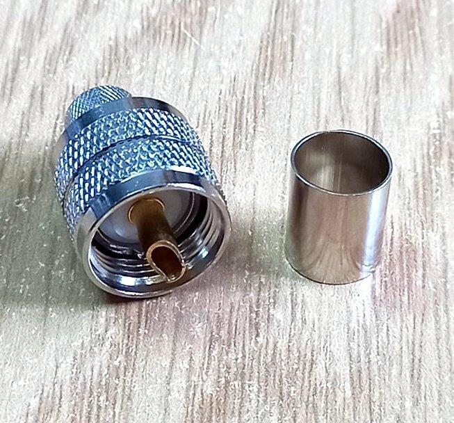 Купить Разъем UHF-male (PL259, SO-239) Под Кабель RG-213, Обжим ...