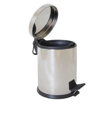 Відро Eco Fabric для сміття педальне 3 л неіржавка (EF-82250), фото 1