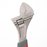 Ключ розвідний 250 мм, ізольована рукоятка,нікелеве покриття INTERTOOL XT-0025 mst mst, фото 3