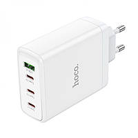 Сетевое Зарядное Устройство Hoco N31GAN (USB, 3xType-C, 100W, быстрая зарядка, 5A, EU)