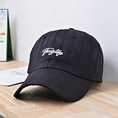 Кепка чорна з написом, бейсболка унісекс, FS-2006