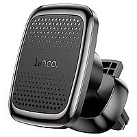 Держатель подставка для телефона планшета HOCO CA106 на вент решетку магнитный автомобильный черно, цвет серый