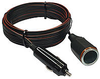 10 Метрів. 12 Вольт. Подовжувач автомобільного прикуривача, посилений, до компресора