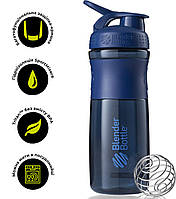 Шейкер спортивний (пляшка) BlenderBottle SportMixer Flip 28oz/820ml Navy "Gr"