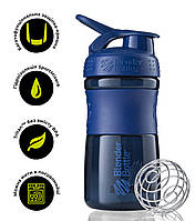 Шейкер спортивний (пляшка) BlenderBottle SportMixer Flip 20oz/590ml Navy "Gr"