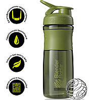 Шейкер спортивний (пляшка) BlenderBottle SportMixer Flip 28oz/820ml Moss Green "Gr"