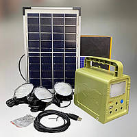 Система автономного освещения MEXXSUN, зарядная станция + солнечная панель + 3 лампы, повербанк с фонарем