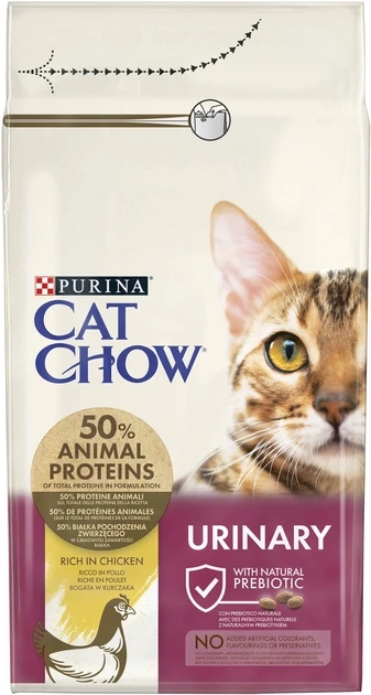 Сухий корм для котів Purina Cat Chow Urinary підтримка здоров'я сечовивідної системи з куркою 1.5 кг