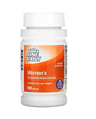 One Daily, мультивітамінова і мультимінеральна добавка для жінок, 21st Century, 100 таблеток