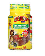 L'il Critters, Immune C, витамин С с цинком и витамином D, 60 жевательных таблеток, LIL-00603