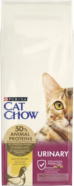Сухий корм для котів Purina Cat Chow Urinary підтримка здоров'я сечовивідної системи з куркою 15 кг