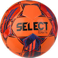 Футбольный мяч Select Brillant Super TB v23 (FIFA QUALITY PRO APPROVED) оранжево-красный 011496-035 Размер 5