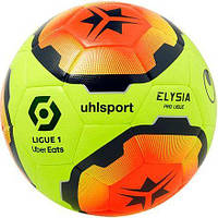 Мяч футбольный Uhlsport ELYSIA PRO LIGUE желто-оранжевый 1001703 01 2020 Размер 5