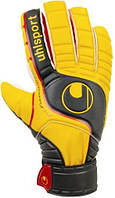 Вратарские перчатки Uhlsport FANGMASCHINE SOFT HN черно-желто-белые 1000950 01