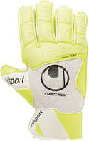 Вратарские перчатки Uhlsport PURE ALLIANCE STARTER SOFT желто-белые 1011173 01