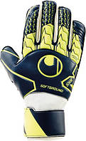 Воротарські рукавички Uhlsport SOFT RF синьо-жовто-білі 1011104 01