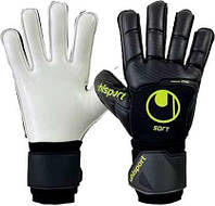 Вратарские перчатки Uhlsport SOFT PRO черно-желтые 1011172 02 2020
