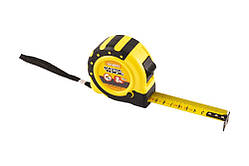 Рулетка з магнітами 8м*25мм, нейлонове покриття MASTERTOOL 64-8025