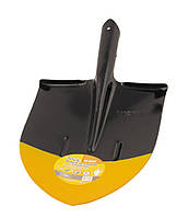 Лопата штикова MASTERTOOL "Американка" 240х290х425 мм чорно-жовта фарба 0.9 кг 14-6257