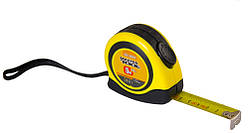 Рулетка з фіксатором 5 м*19 мм MASTERTOOL 65-5019