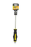 Відвертка ударна шліцьова магнітна MASTERTOOL EXTERNAL HEX SL6х150 мм ручка з TPR-покриттям 49-6615, фото 8