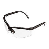 Окуляри захисні прозорі, матеріал лінз полікарбонат, матеріал заушников полікарбонат чорного кольору, захист, фото 3