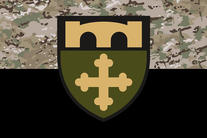 Прапор 91 ОПОЗ ЗСУ камуфляж-чорний