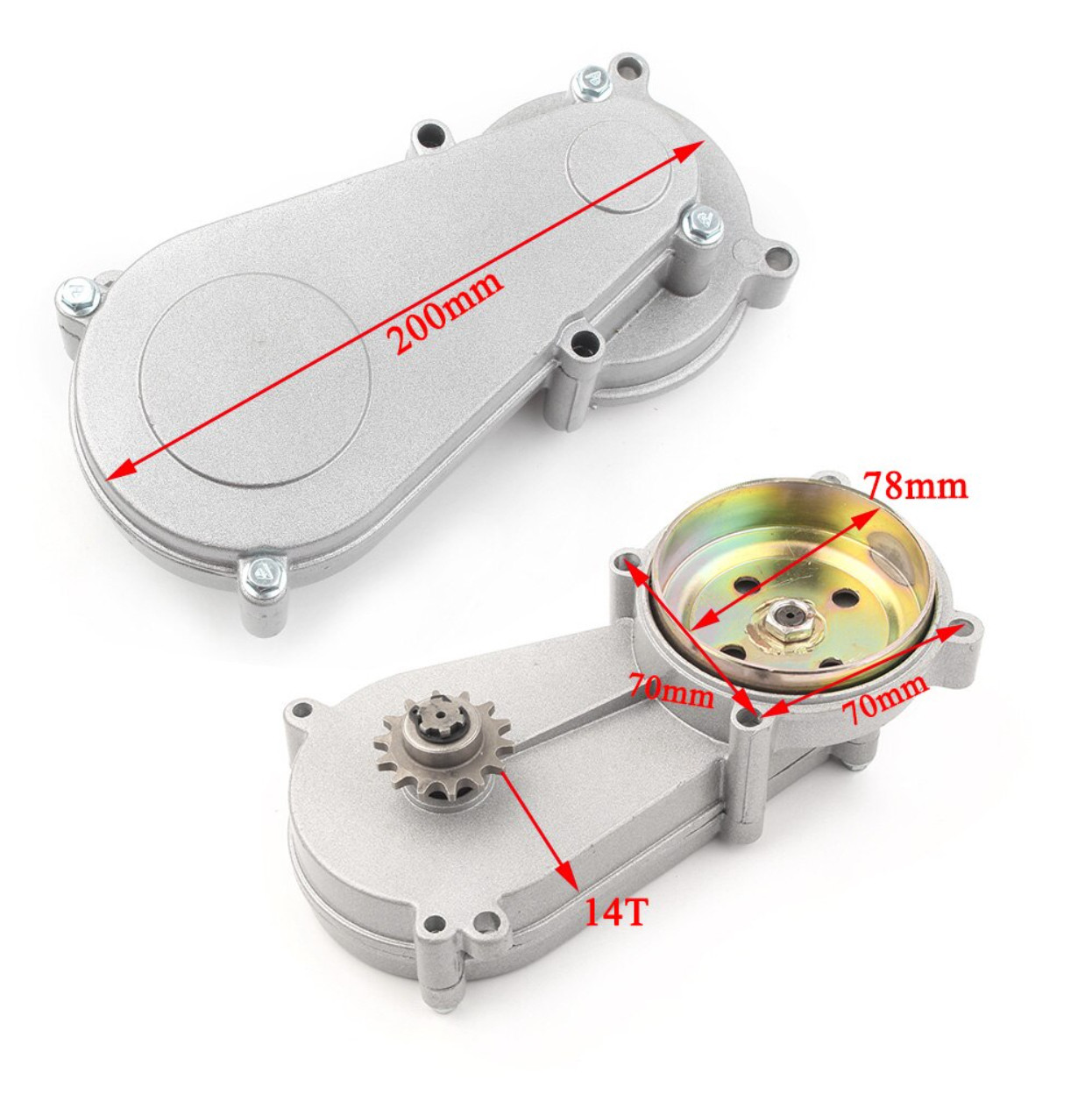 Редуктор 1:4 для велосипеда з двигуном тримера міні мото коси ...