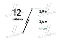 Лестница алюминевая 2-х секционная 12ступ. 5,9м ax-1299 Ukr