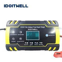 Універсальний зарядний пристрій IDOITWELL 220V - 12-24V / 4-8A для акумуляторів, автомобільний