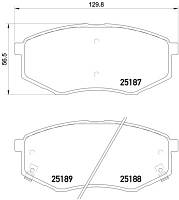 Колодка торм. диск. MAZDA 6 (GG,GY,GF) задн. (пр-во BREMBO) P 49 036 Ukr