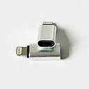 Адаптер перехідник Lightning - USB Type-C Gray, фото 4